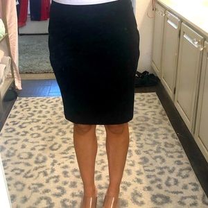Genuine leather black skirt from Banana Republic